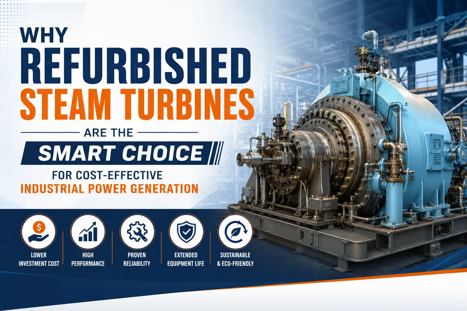 Why Refurbished Steam Turbines Are the Smart Choice for Cost-Effective Industrial Power Generation